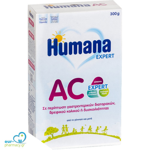 Humana Γάλα σε Σκόνη AC Expert Anticolic 0m+ 300gr 