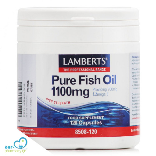 Lamberts Pure Fish Oil Ιχθυέλαιο 1100mg 120 κάψουλες 