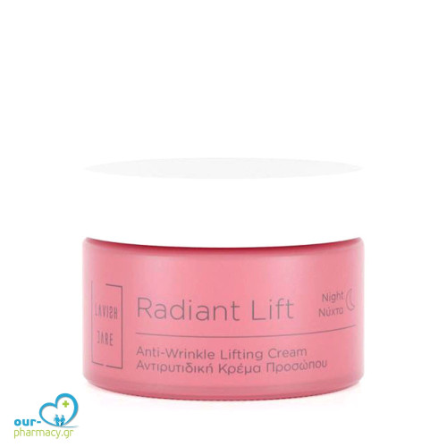 Lavish Care Radiant Lift Κρέμα Προσώπου Νυκτός για Αντιγήρανση, Σύσφιξη & Λάμψη 50ml 