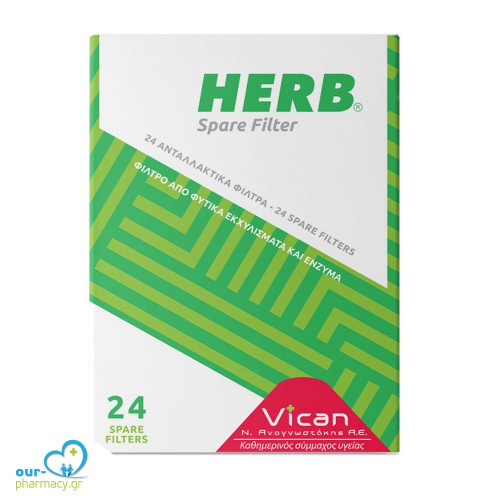 Vican Πίπες Τσιγάρων Herb Spare Filter 24τμχ 