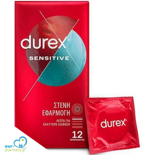 Durex Προφυλακτικά Sensitive Λεπτά 12τμχ 