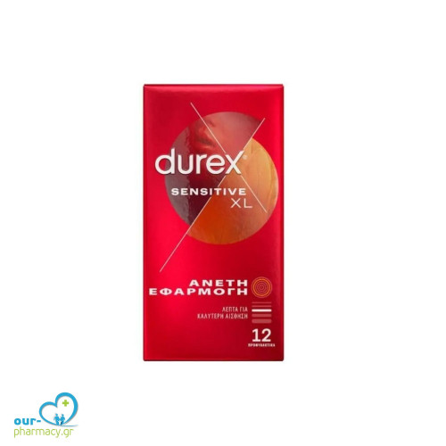 Durex Προφυλακτικά Sensitive XL Μεγάλα και Λεπτά 12τμχ 