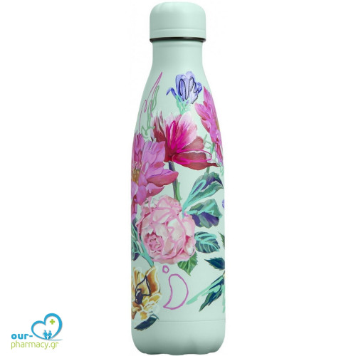 Chilly's Floral Art Μπουκάλι Θερμός Ανοξείδωτο BPA Free 500ml 
