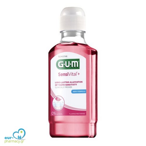 GUM Sensivital Plus Στοματικό Διάλυμα για Ευαίσθητα Δόντια 300ml