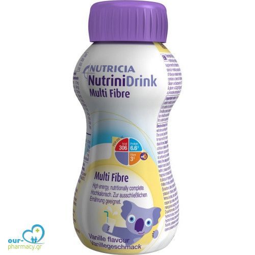 Nutricia Nutrini Drink Multi Fibre με Γεύση Βανίλια 200ml για 12+ μηνών 