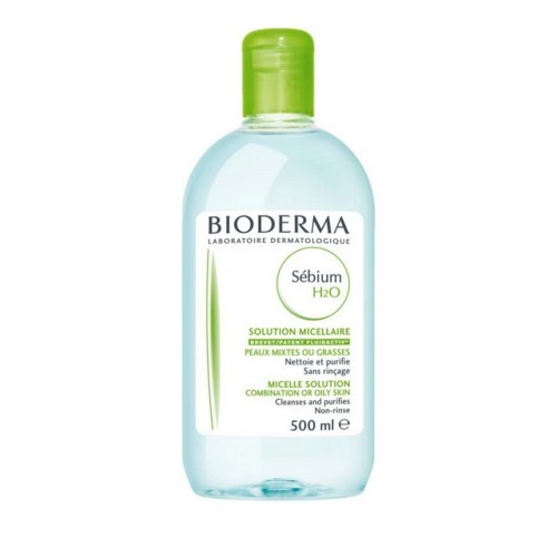 Bioderma Sebium H2O Δερματολογικό Νερό Καθαρισμού Micellaire Απομακρύνει το Μακιγιάζ & Ρύπους Μεικτό/Λιπαρό ή με Τάση Ακμής Δέρμα, 500ml