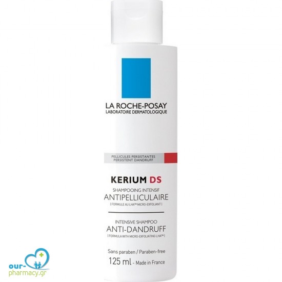 La Roche Posay Kerium Shampoo Ds Anti-Dandruff Intensif 125ml -  3433422407268 - Ξηροδερμία-Πιτυρίδα