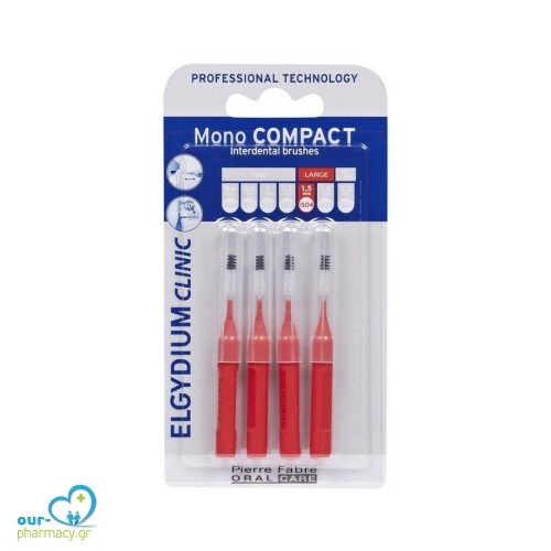 Elgydium Clinic Monocompact, Μεσοδόντια Βουρτσάκια 0.7mm 4τμχ