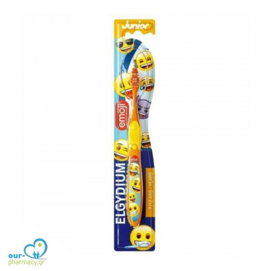 Elgydium Παιδική Οδοντόβουρτσα Emoji για 7-12 χρονών. -  3577056025785 - Χειροκίνητες Οδοντόβουρτσες