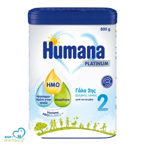 Humana Platinum 2 Ρόφημα Γάλακτος σε Σκόνη 6m+, 800gr