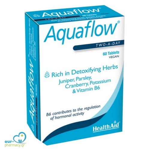 Health Aid Aquaflow Maintain Water Balance Συμπλήρωμα Διατροφής για την Καλή Λειτουργία του Ουροποιητικού Συστήματος, 60tabs
