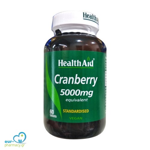 Health Aid CRANBERRY 5000mg, 60 ταμπλέτες