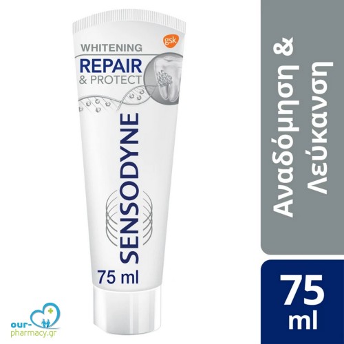 Sensodyne Repair & Protect Whitening Οδοντόκρεμα για τα Ευαίσθητα Δόντια, 75ml