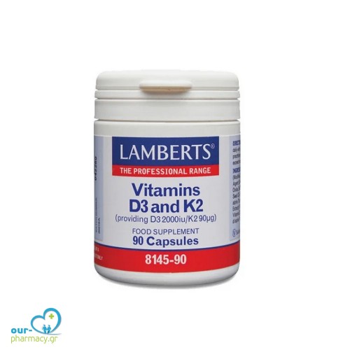 Lamberts Vitamins D3 2000iu and K2 90mg 90caps 