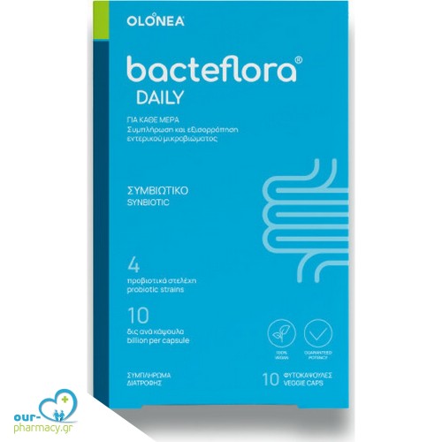 Olonea Bacteflora Daily με Προβιοτικά και Πρεβιοτικά για Κάθε Ημέρα 10 κάψουλες