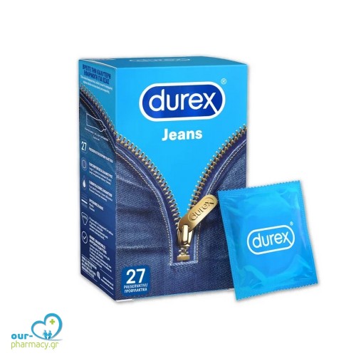 Durex Jeans Large Easy-On Ευκολοφόρετα Προφυλακτικά, 27τεμ