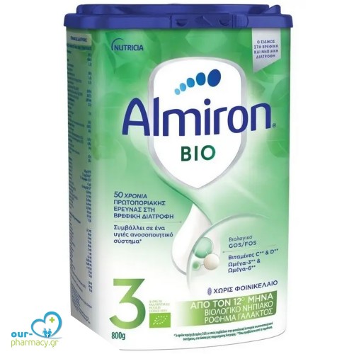 Nutricia Almiron Bio 3 Βιολογικό Γάλα σε Σκόνη 12m+, 800gr