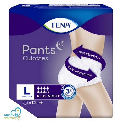 Tena Pants Plus Night Εσώρουχα Μιας Χρήσης Large 12τμχ