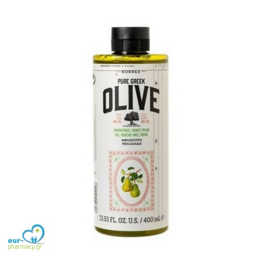 Korres Pure Greek Olive Αφρόλουτρο Μέλι & Αχλάδι, 400ml