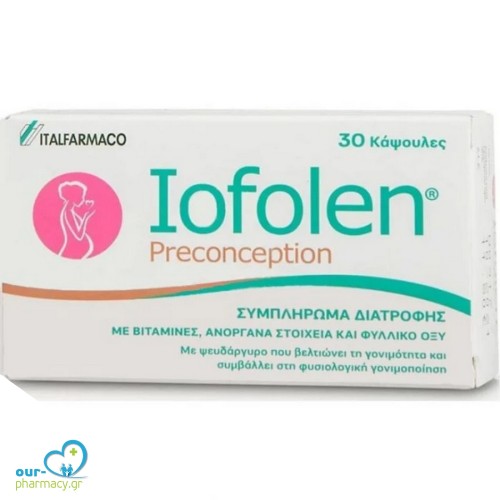 Iofolen Preconception Συμπλήρωμα Διατροφής για τις Γυναίκες που Βρίσκονται σε Αναπαραγωγική Ηλικία και Επιθυμόυν Εγκυμοσύνη, 30caps