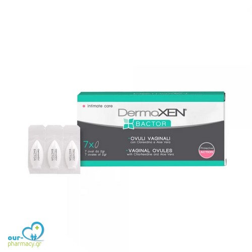 Dermoxen Bactor Vaginal Ovules Κολπικά Υπόθετα 7 x 2gr