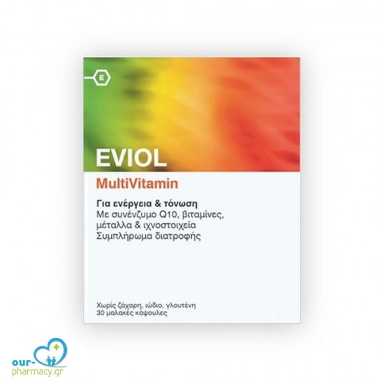 Eviol MultiVitamin Πολυβιταμίνη για Ενέργεια & Τόνωση, 30 caps -  5213004240012 - Βιταμίνες