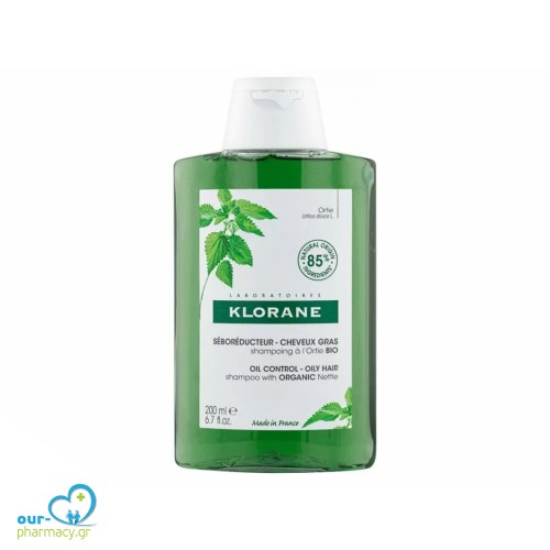 Klorane Ortie Oil Control Shampoo 200ml (Σαμπουάν με Τσουκνίδα για Λιπαρά Μαλλιά)