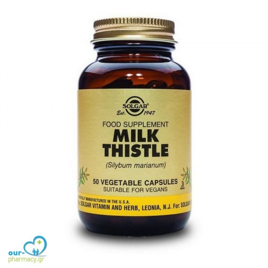 Solgar Milk Thistle - 50 Φυτικές Κάψουλες -  033984039711 - Συκώτι