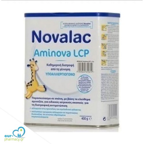 Novalac Aminova LCP Υποαλλεργιογόνο Παρασκεύασμα σε Σκόνη για βρέφη Άνω Των 6 Μηνών, 400gr 