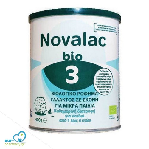 Novalac Bio 3 Βιολογικό Ρόφημα Γάλακτος σε Σκόνη για Μικρά Παιδιά από 1 ως 3 ετών, 400g