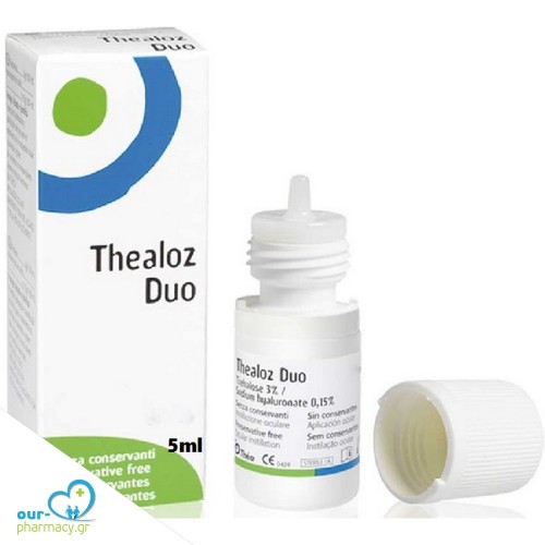 Thea Thealoz Duo Οφθαλμικές Σταγόνες Υποκατάστατο Δακρύων με Υαλουρονικό Οξύ, 5ml