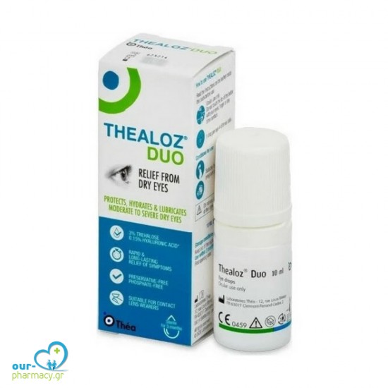 Thea Synapsis Thealoz Duo Drops Οφθαλμικές Σταγόνες 10ml. -  3662042006371 - Υγεία Ματιών