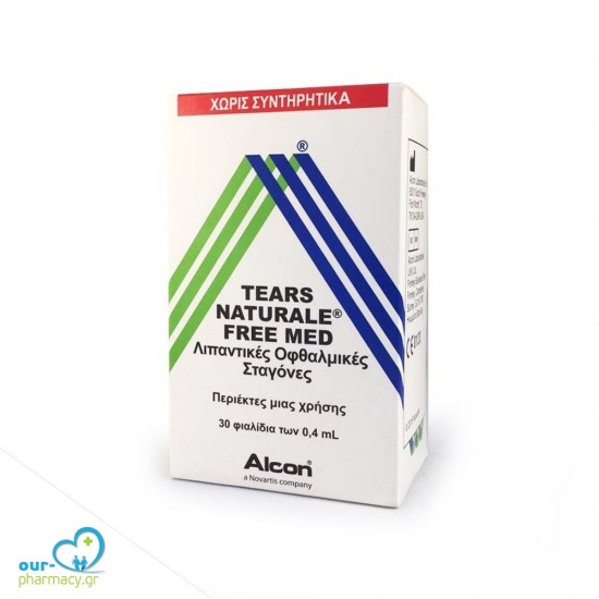 Alcon Tears Naturale Free Med Οφθαλμικές Σταγόνες σε περιέκτες μιας Χρήσης, 30 x 0.4 ml -  3700028502513 - Υγεία Ματιών
