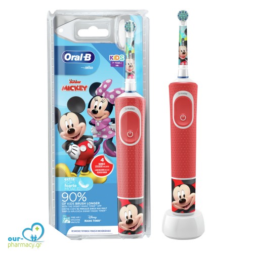 Oral-B Kids Mickey Ηλεκτρική Οδοντόβουρτσα για Παιδιά 3+, 1τεμ