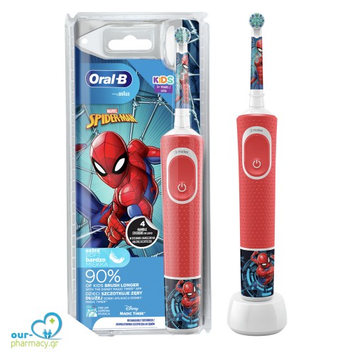Oral-B Kids Ηλεκτρική Οδοντόβουρτσα Spiderman για Παιδιά 3+, 1τεμ