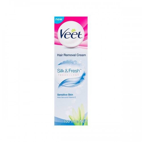 Veet Hair Removal Cream Aloe Vera & Vit E Sensitive Skin 100ml