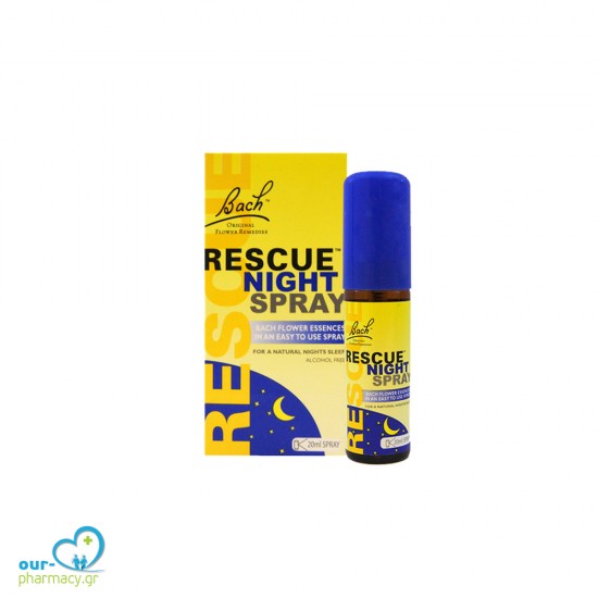 Power Health Dr. Bach Rescue Night Spray Φυσικό Βοήθημα για την Αΰπνία, 20ml -  5000488109733 - Άγχος-Αϋπνίες