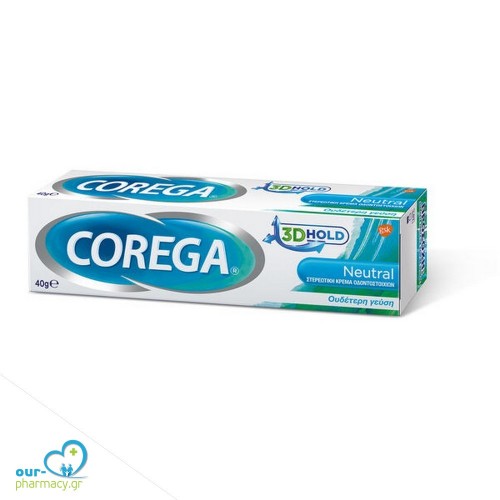 Corega Neutral 3D Hold Στερεωτική Κρέμα για Τεχνητή Οδοντοστοιχία, 40gr