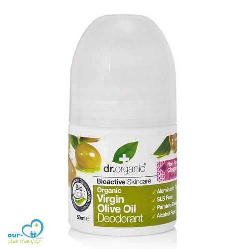 Dr. Organic Virgin Olive Oil Deodorant, 50 ml