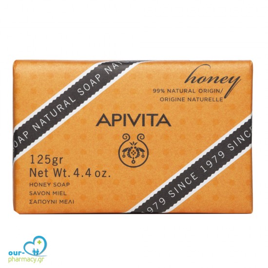Apivita Natural Soap Σαπούνι με Μέλι για τις ξηρές επιδερμίδες 125gr -  5201279073176 - Αφρόλουτρα