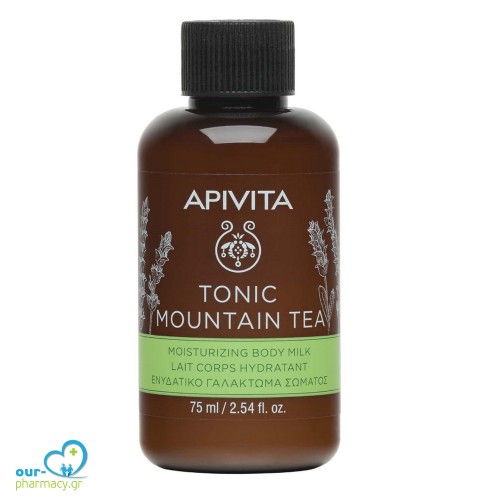 Apivita Mini Γαλάκτωμα Tonic Mountain Tea για Ενυδάτωση Σώματος 75ml