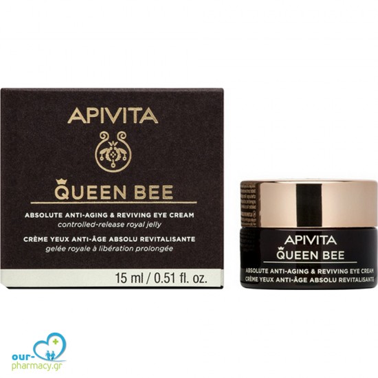 Apivita Queen Bee Absolute Anti-Aging & Reviving Eye Cream 15ml -  5201279080969 - Αντιγήρανση