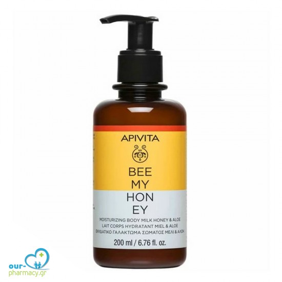 Apivita Bee My Honey Ενυδατικό Γάλα Σώματος με Μέλι & Αλόη, 200ml -  5201279088019 - Γαλακτώματα - Κρέμες
