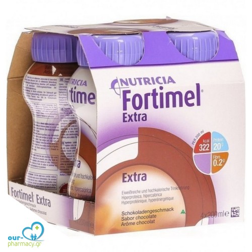 Nutricia Fortimel Extra Σοκολάτα  4x200ml