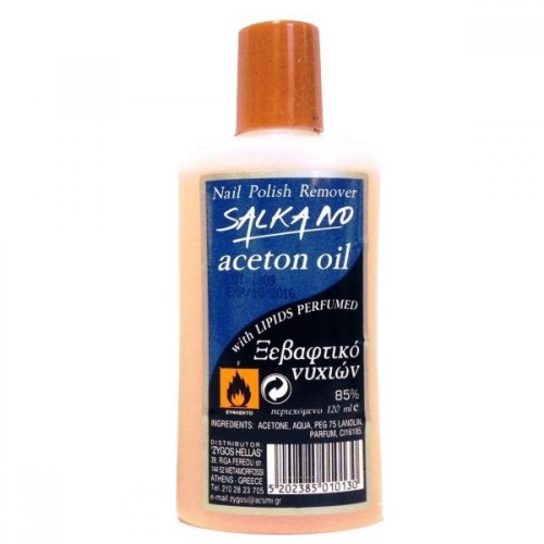 Salkano Aceton Oil Ξεβαφτικό Νυχιών 120ml