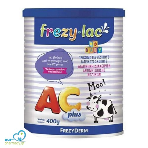 Frezylac Γάλα σε Σκόνη Frezylac AC Plus 0m+ 400gr