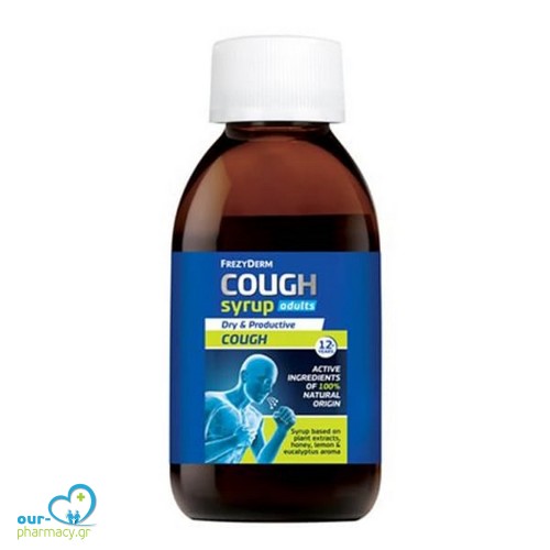 Frezyderm Cough Syrup Adults Σιρόπι για το Βήχα για Ενήλικες με Γεύση Λεμόνι, Ευκάλυπτο & Μέλι, 182gr
