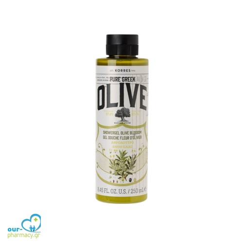 Korres Pure Greek Olive Shower Gel Olive Blossom Αφρόλουτρο με Άνθη Ελιάς, 250ml