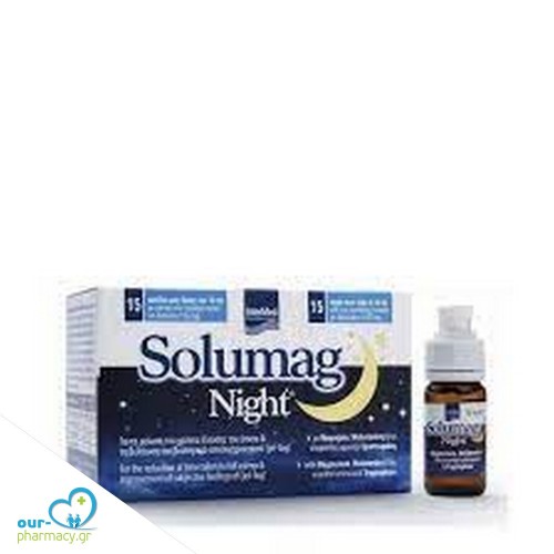 Intermed Solumag Night Συμπλήρωμα Διατροφής για την Αϋπνία, 15 vials x 10ml