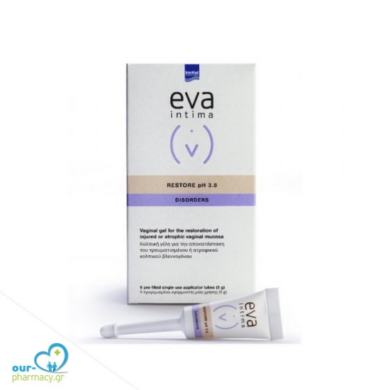 Intermed Eva Intima Restore Vaginal Gel pH 3.8 Disorders 5gr x 9τμχ -  5205152012481 - Ευαίσθητη Περιοχή